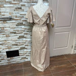 Sim & Sam NWT beige 100% cotton maxi dress with belt Sz M Photo 10