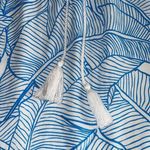 Charlie Holiday  Womens Swim Cover Up Long Sleeve‎ Tassel Hooded Blue Size 6 Photo 6