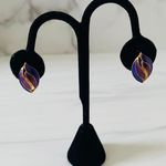 Vintage Purple and Gold Floral Shaped Clip Photo 2