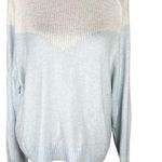 EXPRESS Sweater Baby Blue White Super Soft Large New Photo 0