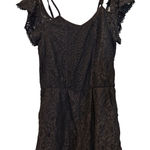 Xhilaration  Black Lace Romper Summer Festival Party Outfit L Photo 0