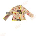 Adrianna Papell Adrianna Papell Cream Floral Jacket, Women's Size 6 Jacket, Open Front Blazer Photo 3