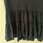 Anthropologie  Maeve Black V-neck Louisa Tiered Peasant Babydoll Tee Shirt Top XS Photo 3