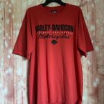 Harley Davidson Red One Love Jamaica Logo T Shirt Photo 0