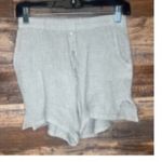 DONNI. waffle knit boxer shorts Pearl button fall classic revolve in stone grey Gray Photo 3