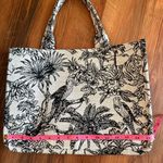 Amazon Tropical Print Tote Bag - Black and Cream Photo 1