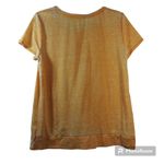 Jane and Delancey  Orange Burnout Twist Knot Front Top Size L Photo 1
