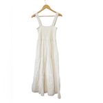 Seafolly  White Faithful Tiered Lined Midi Dress Size 8 Medium New With Tags‎ Photo 1