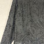 Jennifer Vintage Silk Beaded Evening Jacket Size Medium Black Photo 6