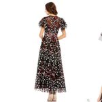 Mac Duggal  $798 EMBELLISHED BUTTERFLY TEA LENGTH A LINE DRESS 20323 Photo 4