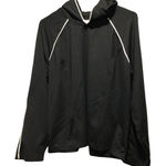 Style & Co  sport Black Sport Hooded Jacket White‎ Trim Athletic Activewear XL Photo 0