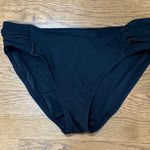 Aqua Green  | Basic Black Swim Suit Bikini Bottoms Ruched Sides Size Medium Photo 0