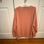 Aerie Down To Earth V-Neck Sweater in Peach Photo 2