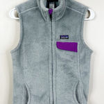 Patagonia  Retool Fleece Vest Womens Small Gray Full Zip 25445 Photo 0