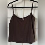 Lululemon Wundermost Ultra-Soft Nulu Spaghetti-Strap Cami Tank brown size Large Photo 4