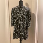 Papaya - Black White Floral Puffy Sleeve Cut Out‎ Dress Photo 3