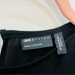 ASOS NWT  black long sleeve dress tie front size 6 Photo 2