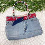 Boston Redsox Denim Y2K Mini Bag Vintage Early 2000s Photo 0