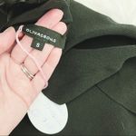 Olivaceous  black long sleeve ruffle cold shoulder dress Photo 2