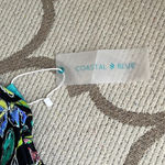 Coastal Blue  black floral bikini halter top Photo 4