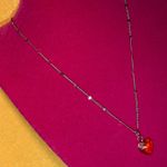 Pastel Yellow Crystal Heart Bling Beaded Necklace Photo 9