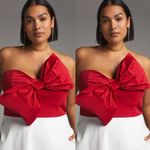 Anthropologie Hutch Bow-Tie Maxi Dress in Red Motif Size 8 NWOT $218 Photo 14