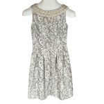ZARA  embroidered embellishment fit and flare dress Photo 6