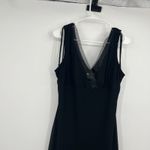 Womens Midi Black VTG Sleeveless Dress Y2K Fairygoth Gothic LBD Sexy Size M Photo 1