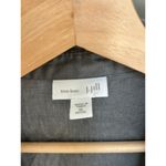 J. Jill Love Linen Long Sleeve Button Up Shirt size XL Petite Gray Beachy Preppy Photo 8