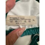 Unbranded Green Tropical Floral 3 Piece Triangle String Bikini Swimsuit Set XL Photo 5