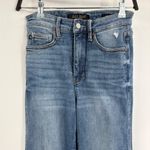 Judy Blue  straight leg blue jeans tummy control knee distress ripped size 25 Photo 3