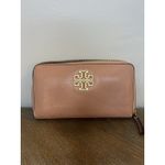 Tory Burch Pink Pebbled Leather Zip Around Wallet Card Holder Set Photo 1