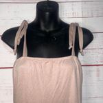 Charming Charlie Women’s Taupe Tie Shoulder Romper Medium Photo 2