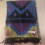 Manhattan Hat Company Cashmere Feel Aztec Preppy Western Coastal Cowgirl Scarf Black Photo 1