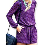 Urban Outfitters 𝅺 Lucca Couture Long Sleeve Open Back Romper Size Small Photo 1