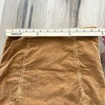 Brandy Melville  Camel Corduroy A-Line Mini Skirt Scalloped Hem Fall Casual Photo 3