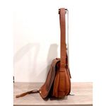 Chloé Chloe Marcie Medium Grained Leather Saddle Crossbody Bag Tan Photo 4