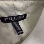 Eileen Fisher  | Silver Metalic Funnel Neck Jacket Petite Medium Photo 13