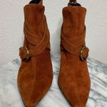 Moreschi Rust Suede Pointy Toe Boots Photo 1