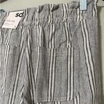 SO Juniors'  size small wide-leg linen pants pull on front back pockets flaw nwt Photo 9