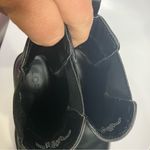 Loft Lug Sole Chelsea boots black faux leather women’s size 6 trendy modern Photo 5