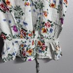One Clothing  Women White Floral Crop top size XS Photo 4