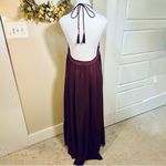 Free People  Endless Summer Love Shakin' Halter Embroidered Boho Maxi Dress Sz L Photo 4