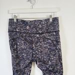 Athleta  Ranier Printed Mesh Tight Sandstone Navy Winter Running Womens Medium Photo 4