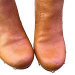 Tory Burch  Ginevra Leather Studded Clog Heel Booties Wood Platform Size 9M Photo 5