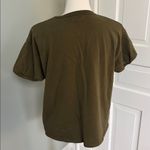 Madewell  Supima® Cotton Green Bubble-Sleeve Tee Shirt Top Blouse Medium Photo 2