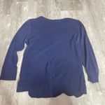 LRL Lauren Ralph Lauren Top Women's Size M Navy Blue 100% Cotton Bag7 Photo 2