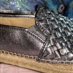 Sam Edelman  Size 7 Metallic Silver Woven Slip-On Espadrilles Photo 2