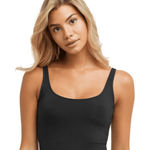 Maidenform Brand New  Women's Size 2XL XXL Black Seamless Smoothing Cropped Cami Photo 0