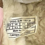 UGG  Australia Dakota Suede Fur Lined Slip On Moccasins Loafers Chestnut Womens 8 Photo 7
